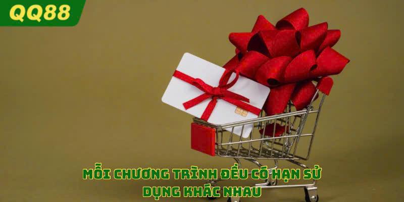 Hãy lưu ý tới hạn sử dụng của từng ưu đãi của chúng tôi 